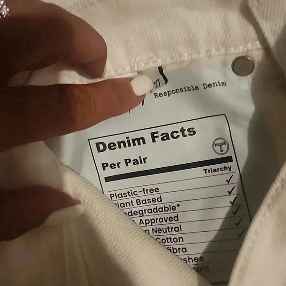 TRIARCHY HIGH RISE WIDE LEG JEANS SIZE 27 - Picture 5 of 6